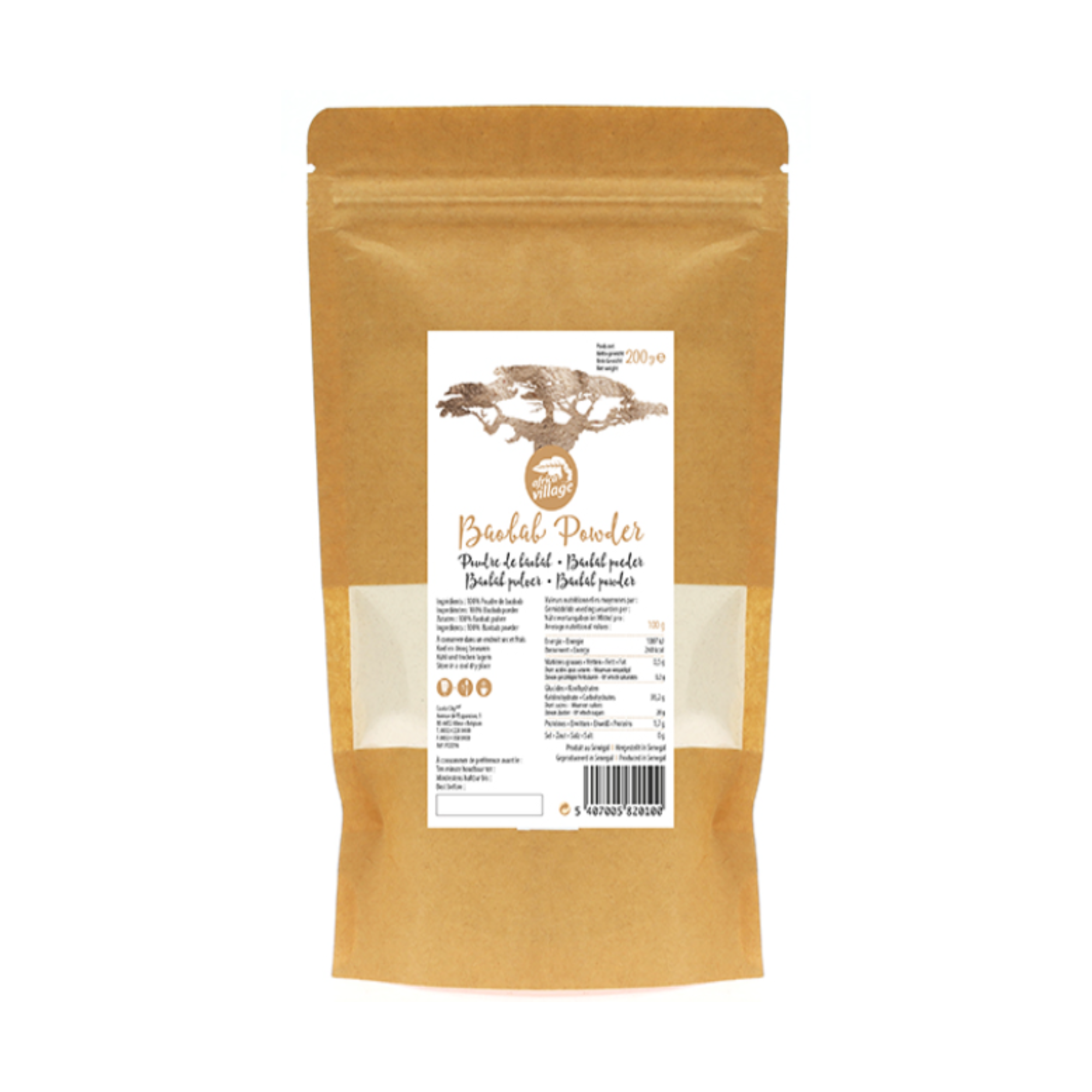 Africa Village Baobab Pulver 200g Mein Shop
