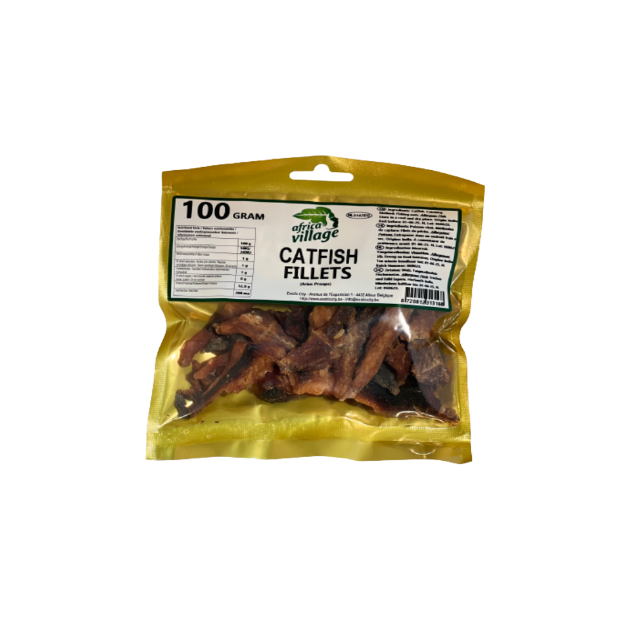 Dry Catfish Fillets Africa Village  100g Mein Shop