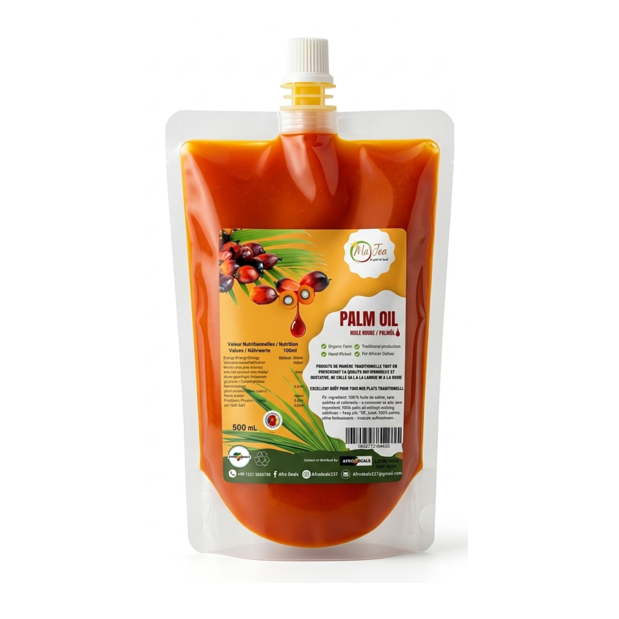 Palmöl Mâ Jea / Huile Rouge - 500ml Mein Shop
